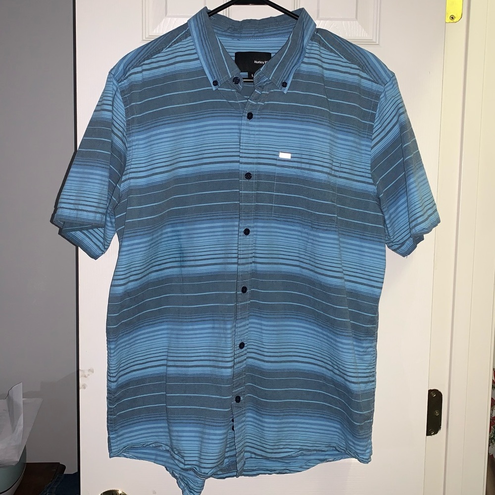 HURLEY - Striped Button-Up Shirt